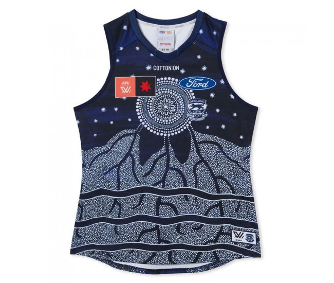 Geelong Cats Mens Season 8 AFLW Indigenous Guernsey 2023
