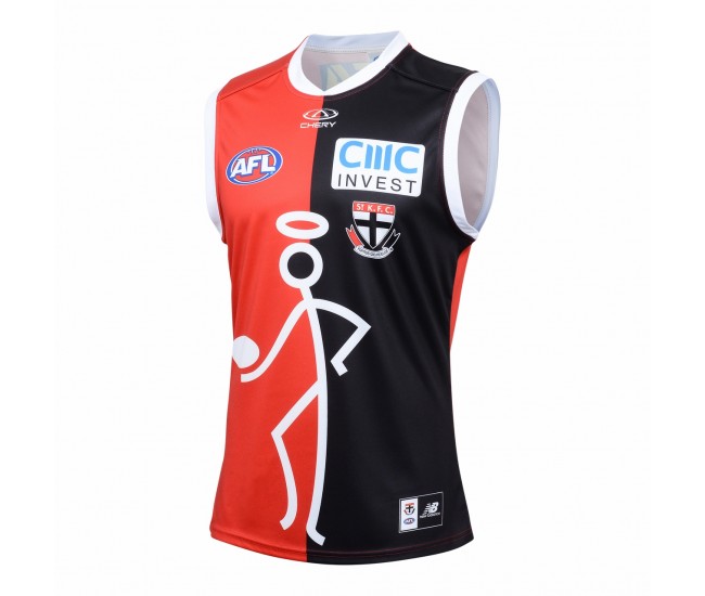 St Kilda Saints Mens Onfield Stickman Guernsey 2024