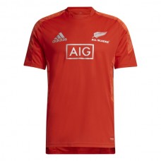 All Blacks Performance Primeblue Rugby Shirt Red 2021