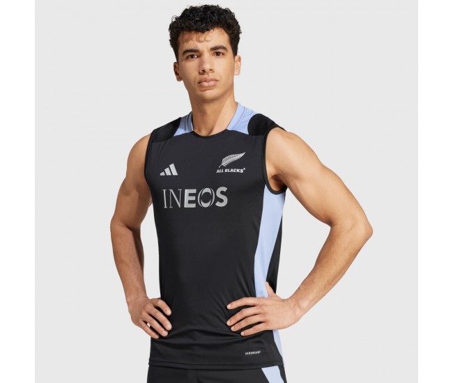 All Blacks Mens Black Rugby Singlet 2024