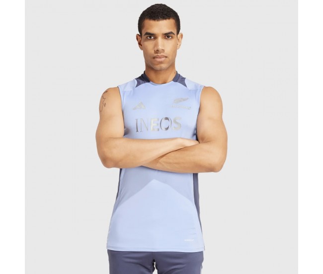 All Blacks Mens Blue Rugby Singlet 2024