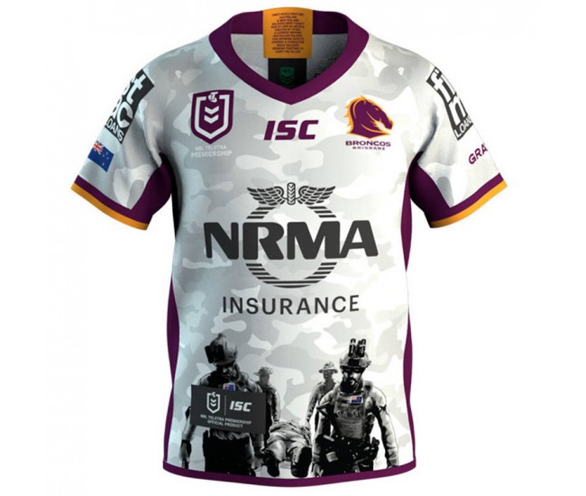 Brisbane Broncos 2019 Men's ANZAC Shirt