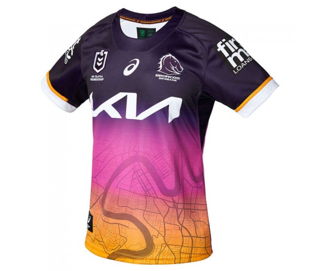 Brisbane Broncos Mens Alternate City Rugby Shirt 2023