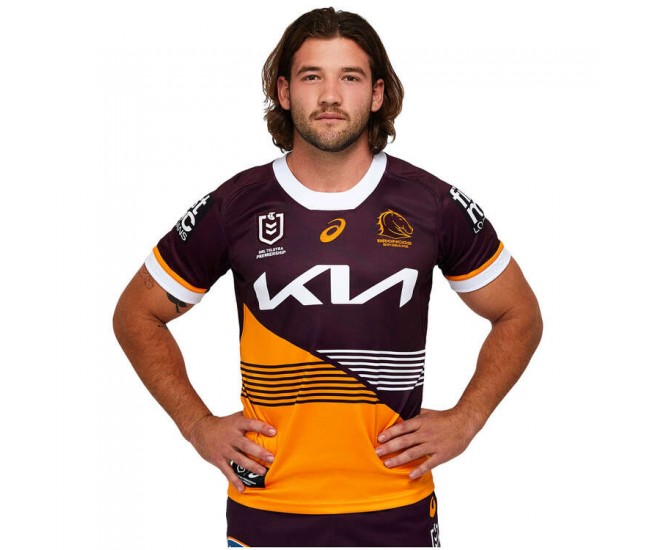 Brisbane Broncos Mens Home Rugby Shirt 2023