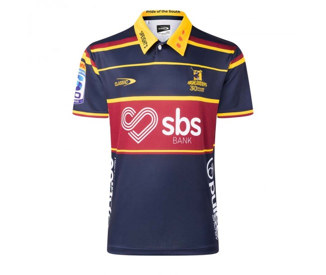 Highlanders Mens Home Rugby Shirt 2026
