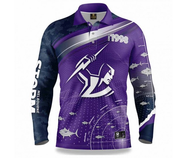Melbourne Storm Mens Fishfinder Fishing Shirt 2022