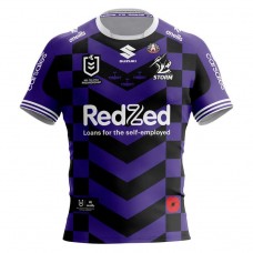 Melbourne Storm Mens Anzac Rugby Shirt 2025