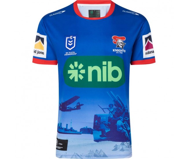 Newcastle Knights Mens ANZAC Rugby Shirt 2023