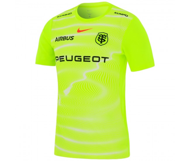 Stade Toulousain Mens Pre Match Europe Rugby Shirt 2025