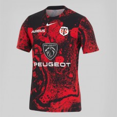 Stade Toulousain Mens Pre Match Rugby Shirt 2024