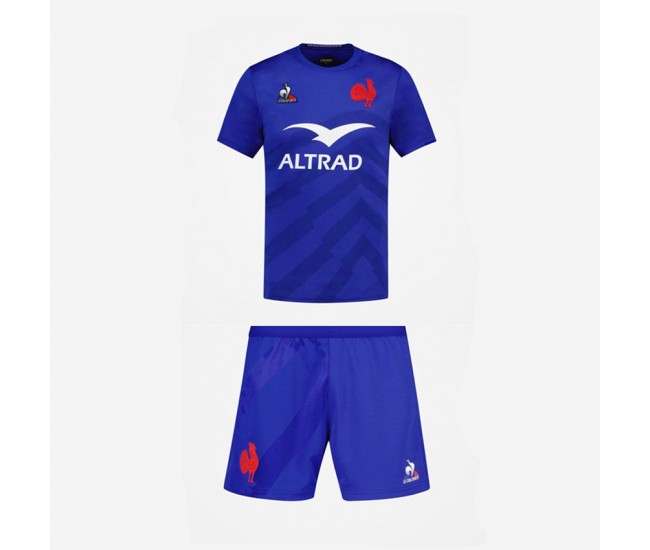 France Kids Home Rugby Kit 2022-23