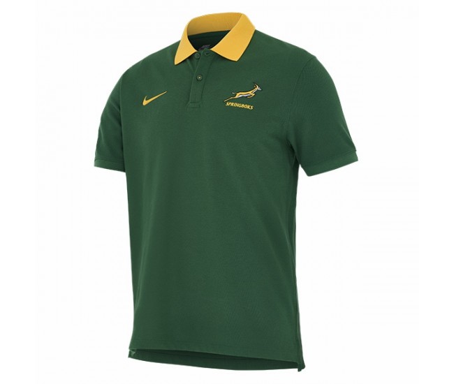 South Africa Springboks Adult Pique Rugby Polo Shirt 2025