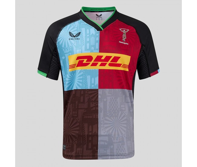 Harlequins Mens Home Rugby Shirt 2024