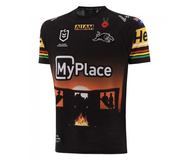 Penrith Panthers Mens Anzac Rugby Shirt 2025
