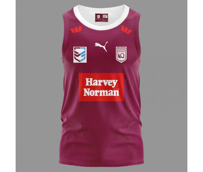 Harvey Norman QLD Maroons Adult Training Rugby Singlet 2024