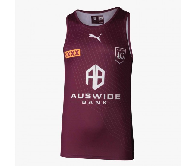QLD Maroons Men's Training Rugby Singlet 2023