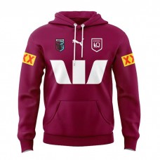 QLD Maroons Men Team Rugby Hoodie 2024 Red