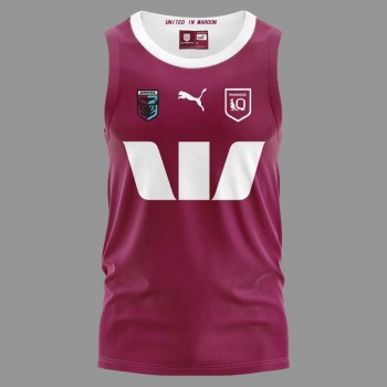 QLD Maroons Adult Training Rugby Singlet 2024