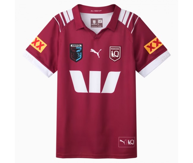 QLD Maroons Mens Home Rugby Shirt 2025
