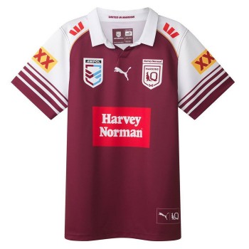 Harvey Norman QLD Maroons Mens WSOO Rugby Shirt 2025
