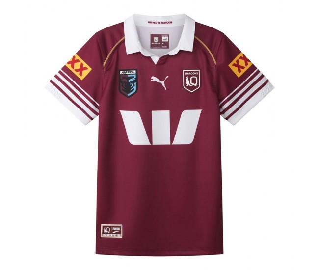 Harvey Norman QLD Maroons Mens Home Rugby Shirt 2026