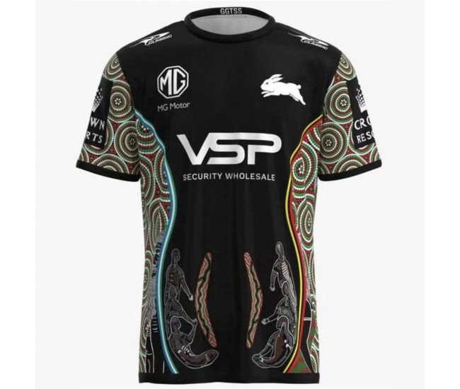 South Sydney Rabbitohs Mens Indigenous Training Rugby Shirt 2023