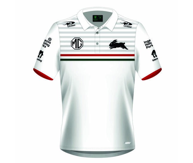 South Sydney Rabbitohs Mens Coaches Rugby Polo Shirt 2024