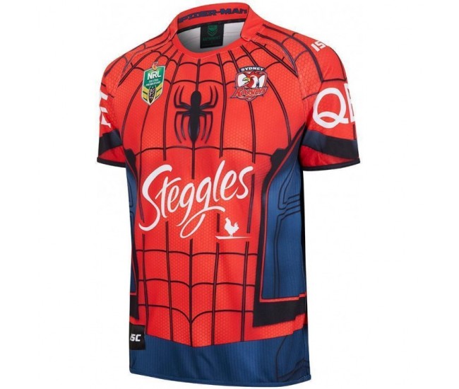 Sydney Roosters 2017 Men's Spider-Man Marvel Shirt