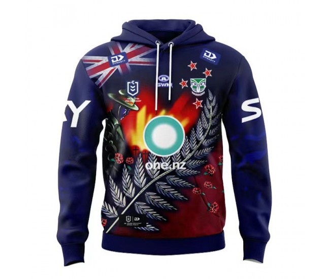New Zealand Warriors Men Anzac Rugby Hoodie 2024