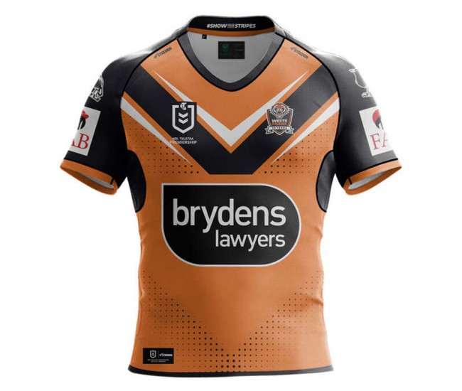 Wests Tigers Mens Away Rugby Shirt 2024