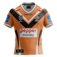 Wests Tigers Mens Away Rugby Shirt 2025