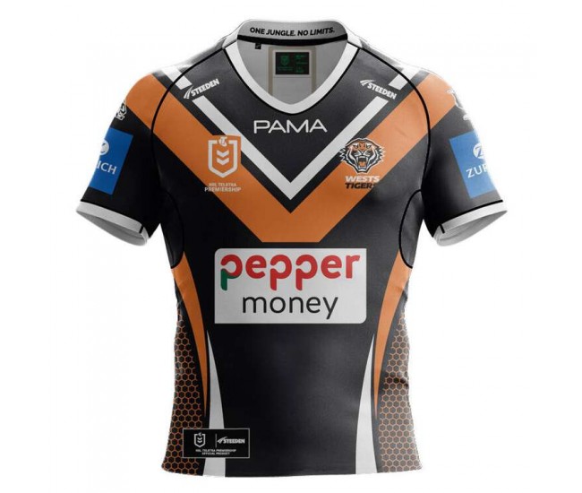 Wests Tigers Mens Home Rugby Shirt 2025