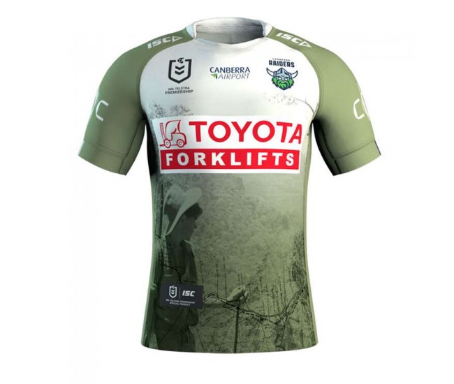 Canberra Raiders Mens ANZAC Rugby Shirt 2025