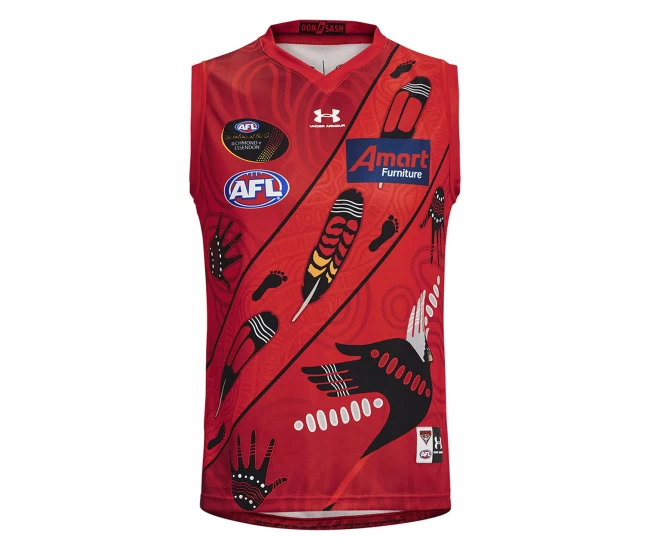 Essendon 2021 Under Armour Mens Dreamtime Guernsey