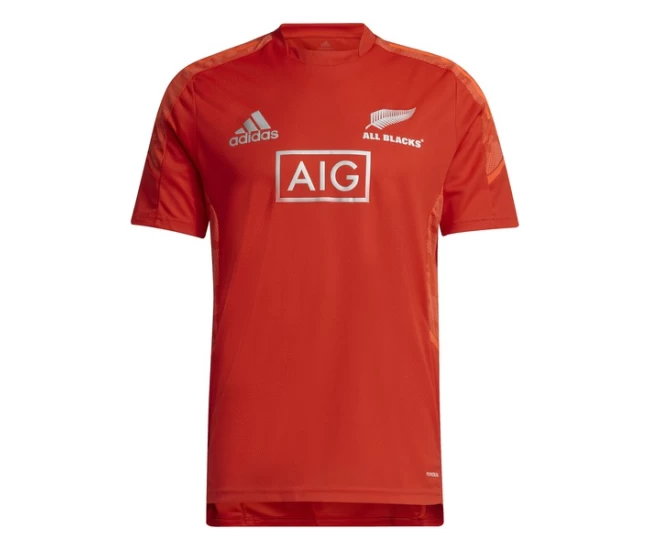 All Blacks Performance Primeblue Rugby Shirt Red 2021