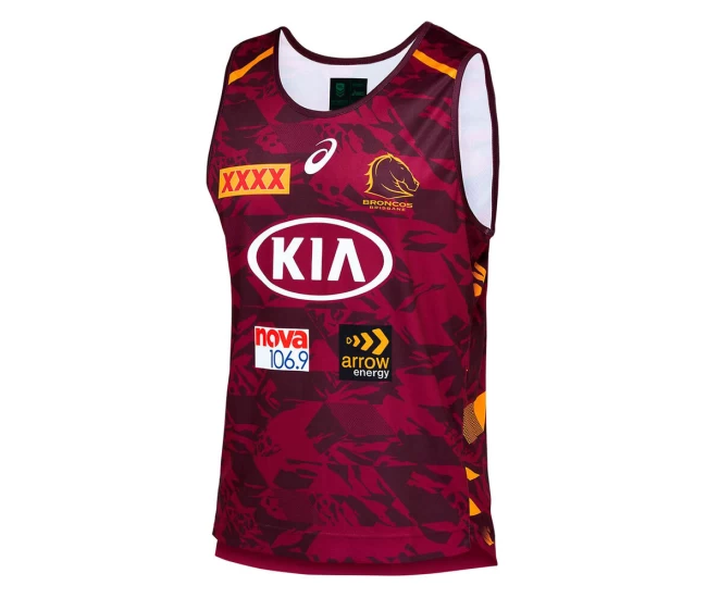 Brisbane Broncos 2021 Mens Training Singlet