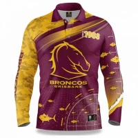 Brisbane Broncos Mens Fishfinder Fishing Shirt 2022