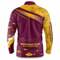 Brisbane Broncos Mens Fishfinder Fishing Shirt 2022