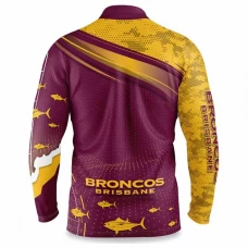Brisbane Broncos Mens Fishfinder Fishing Shirt 2022