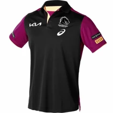 Brisbane Broncos Mens Media Rugby Polo 2024