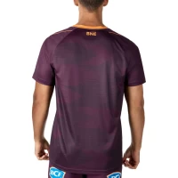 Brisbane Broncos Mens Run Out Training Rugby Tee 2024