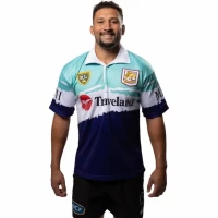 Brisbane Broncos Mens World Sevens Retro Rugby Shirt 1995