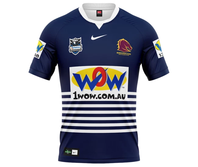 Brisbane Broncos Mens Cyril Connell Retro Rugby Shirt 2010