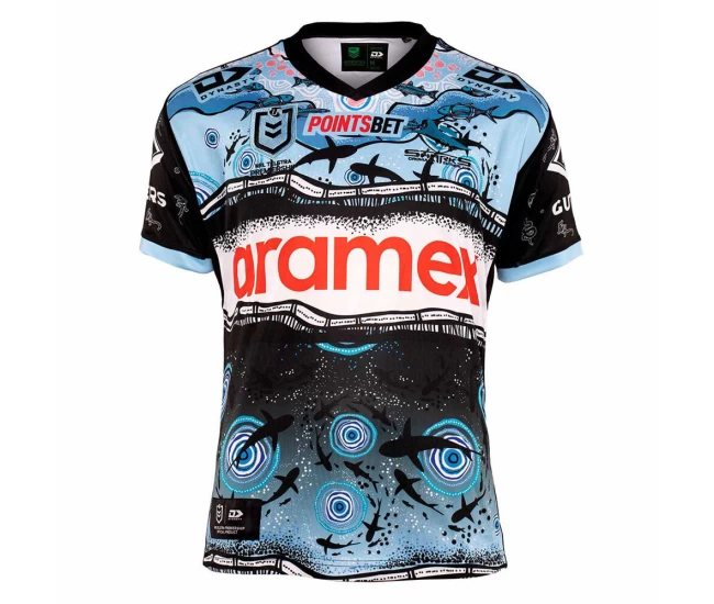 Cronulla Sharks Mens Indigenous Rugby Shirt 2022