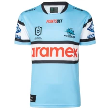 Cronulla-Sutherland Sharks Men's Home Rugby Shirt 2023