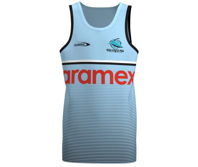 Cronulla-Sutherland Sharks Mens Training Rugby Singlet 2023