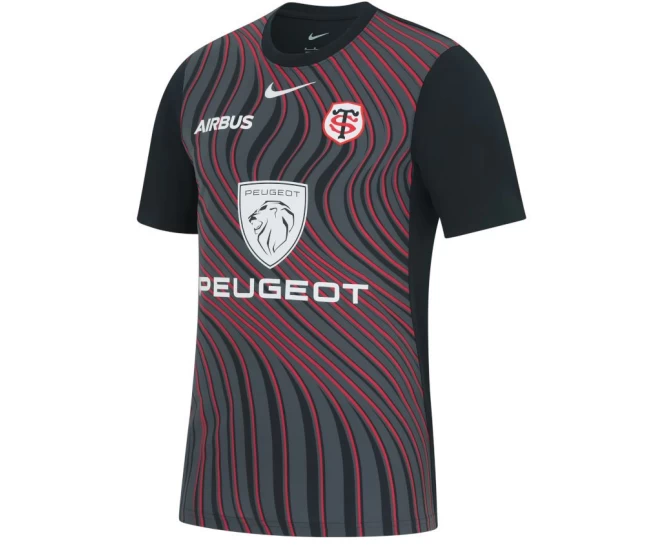 Stade Toulousain Mens Pre-Match Third Rugby Shirt 2023