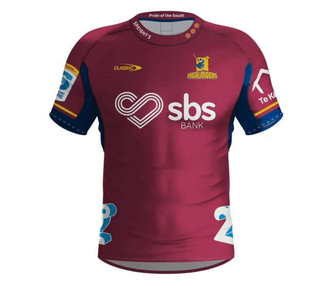 Highlanders Mens Away Rugby Shirt 2024