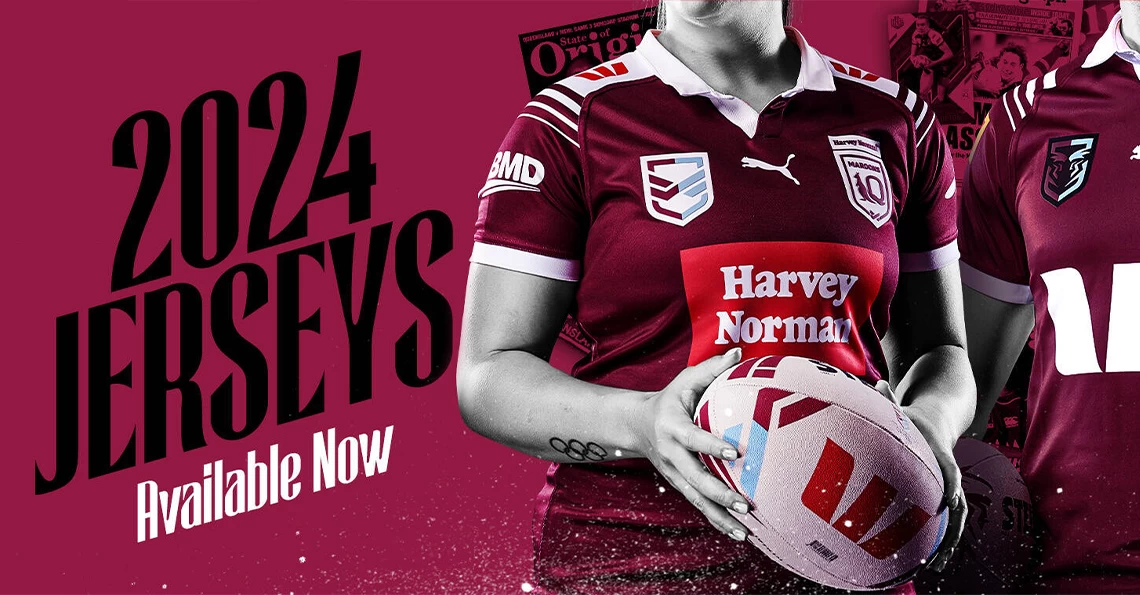 QLD Maroons rugby shirts