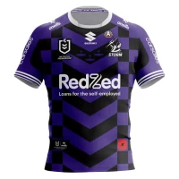 Melbourne Storm Mens Anzac Rugby Shirt 2025
